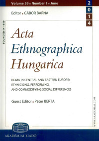 Megjelent az Acta Ethnographica Hungarica roma-száma